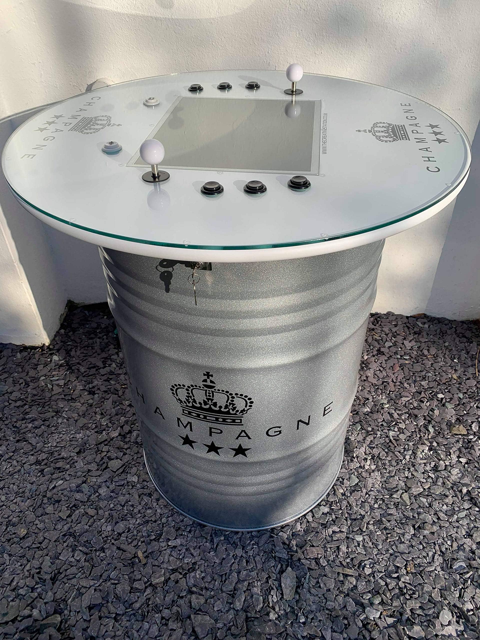 Retro Gaming Station Loaded With 60 Retro Games (White Champagne Top)
