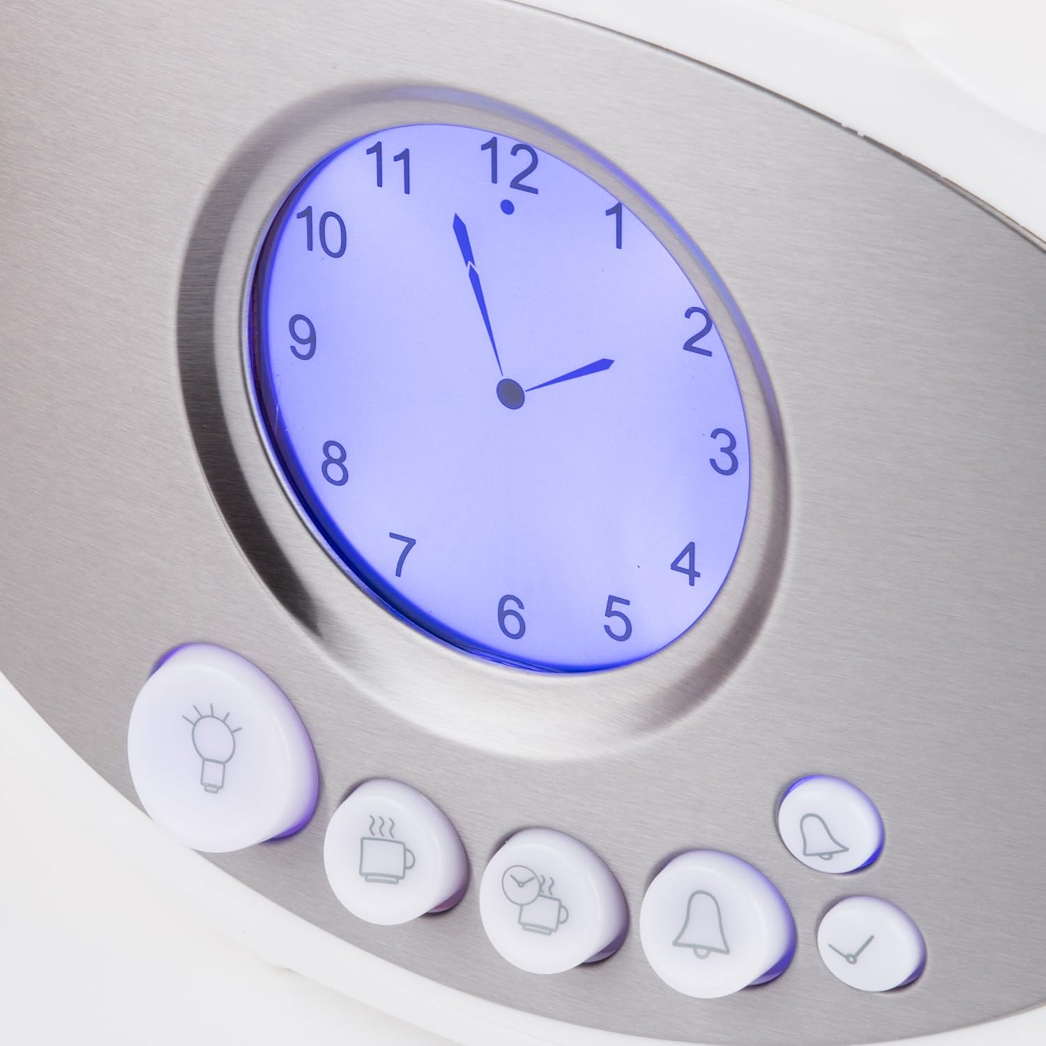 Swan STM200N Teasmade with LCD Analogue Clock Light, Rapid Boil and Alarm, 600ml, 850W, White, H:20 W:31 D:19 - Image 4