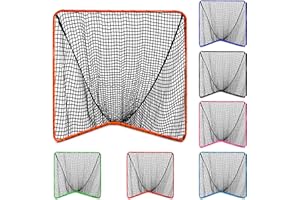 Velocity Official Size 6x6x7' Backyard Lacrosse Practice and Training Goal, Includes 4MM Lacrosse Net, for Youth, Kids, and Adults