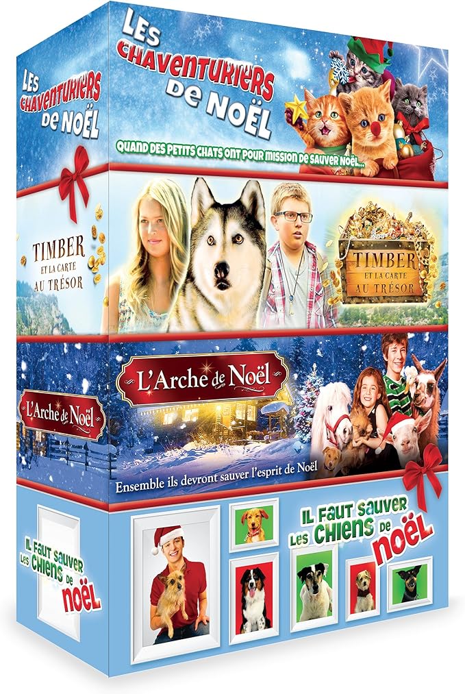 Il Faut Sauver Les Chiens De Noel Coffret Animaux 4 DVD : Il Faut sauver Les Chiens Chaventuriers L'Arche