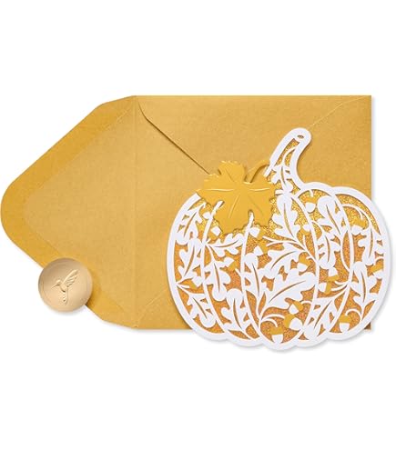 Thanksgiving Card For Sister - Orange Floral Foil Greeting Card With Sweet Message