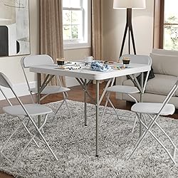 Flash Furniture Elon 2.85' Square Plastic Folding