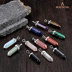 BEADNOVA Synthetic Goldstone Necklace Gemstone
