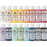 Delta Creative Ceramcoat Acrylic Paint Set in 16 (2-Ounce) Assorted Colors,
