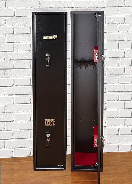 Ultimate Safe Armoire A Fusils Coffre Fort Pour 3 Carabines Avec Serrure Triple Blade Lock Amazon Fr Sports Et Loisirs