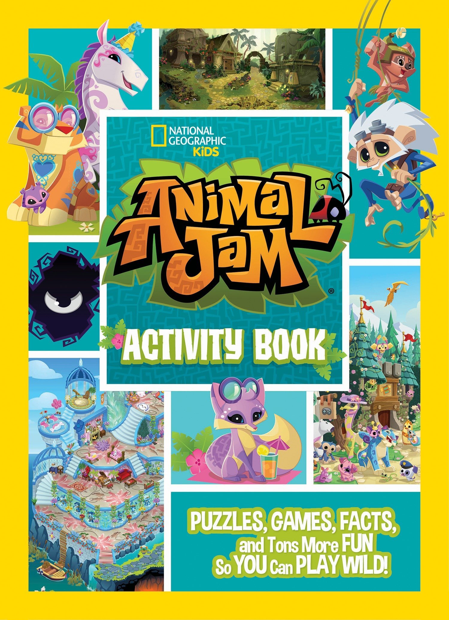 Animal Jam Activity Book Kids National Inc Wildworks 9781426331480 Amazon Com Books