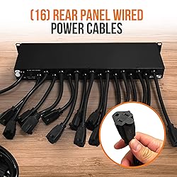 Pyle 19 Outlet 1U 19" Rackmount PDU Power