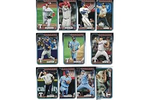 GENERIC Texas Rangers / 2024 Topps (Series 1 and 2) Rangers Baseball Team Set with (19) Cards! *Plus* (3) Additional Bonus Cards of Former Rangers Greats Nolan Ryan, Rafael Palmeiro and Kenny Rogers!