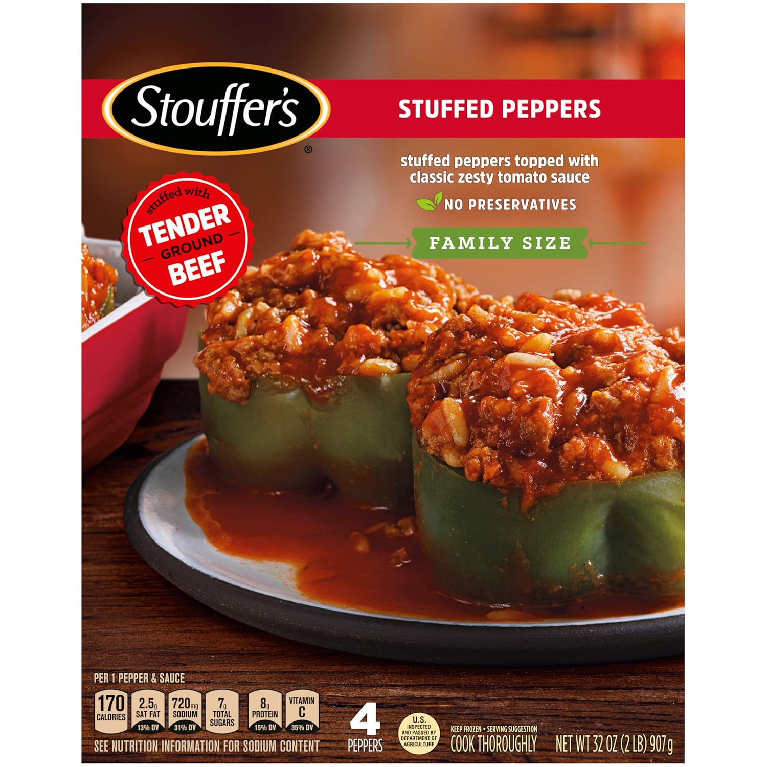 Stouffer's, Stuffed Peppers, 32 oz (Frozen) Grocery