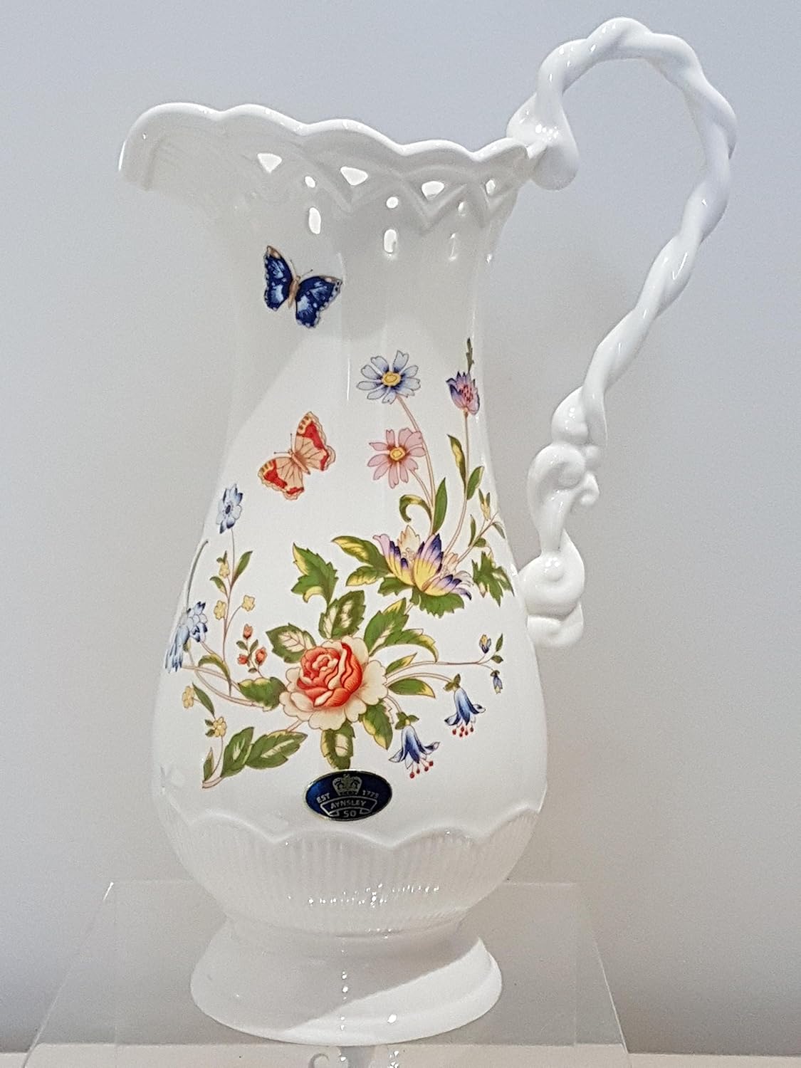 Aynsley China Cottage Garden 10 5 Jug Vase Made In England