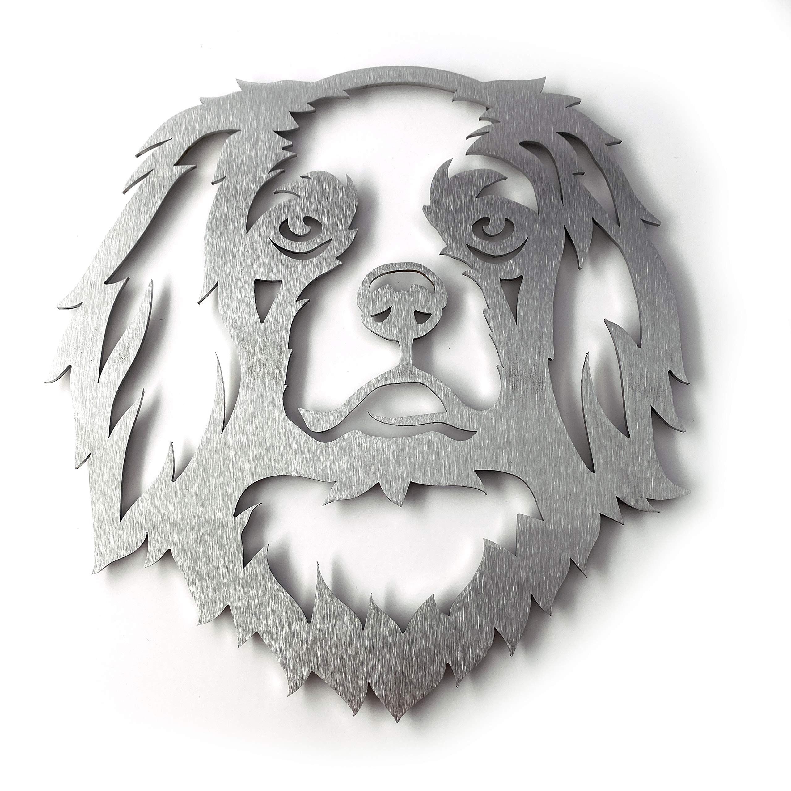 Image Industry Cavalier King Charles Spaniel Dog Garden Art Sculpture/Garden Ornament/Rusty Metal Dog/Metal Garden Sculpture/Metal Art (Medium 303mm x 314mm)