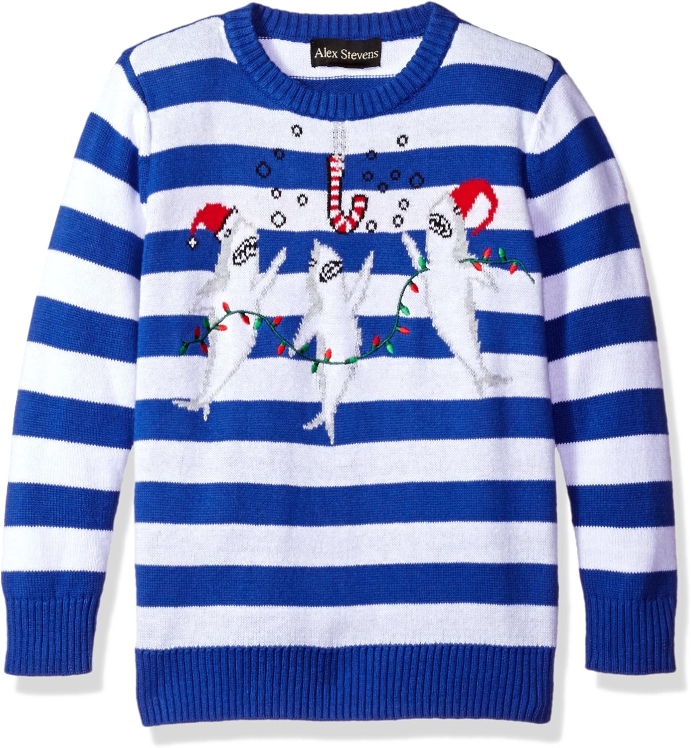 Alex Stevens Suéter de Fiesta de tiburón para niño, Combo Azul, 5