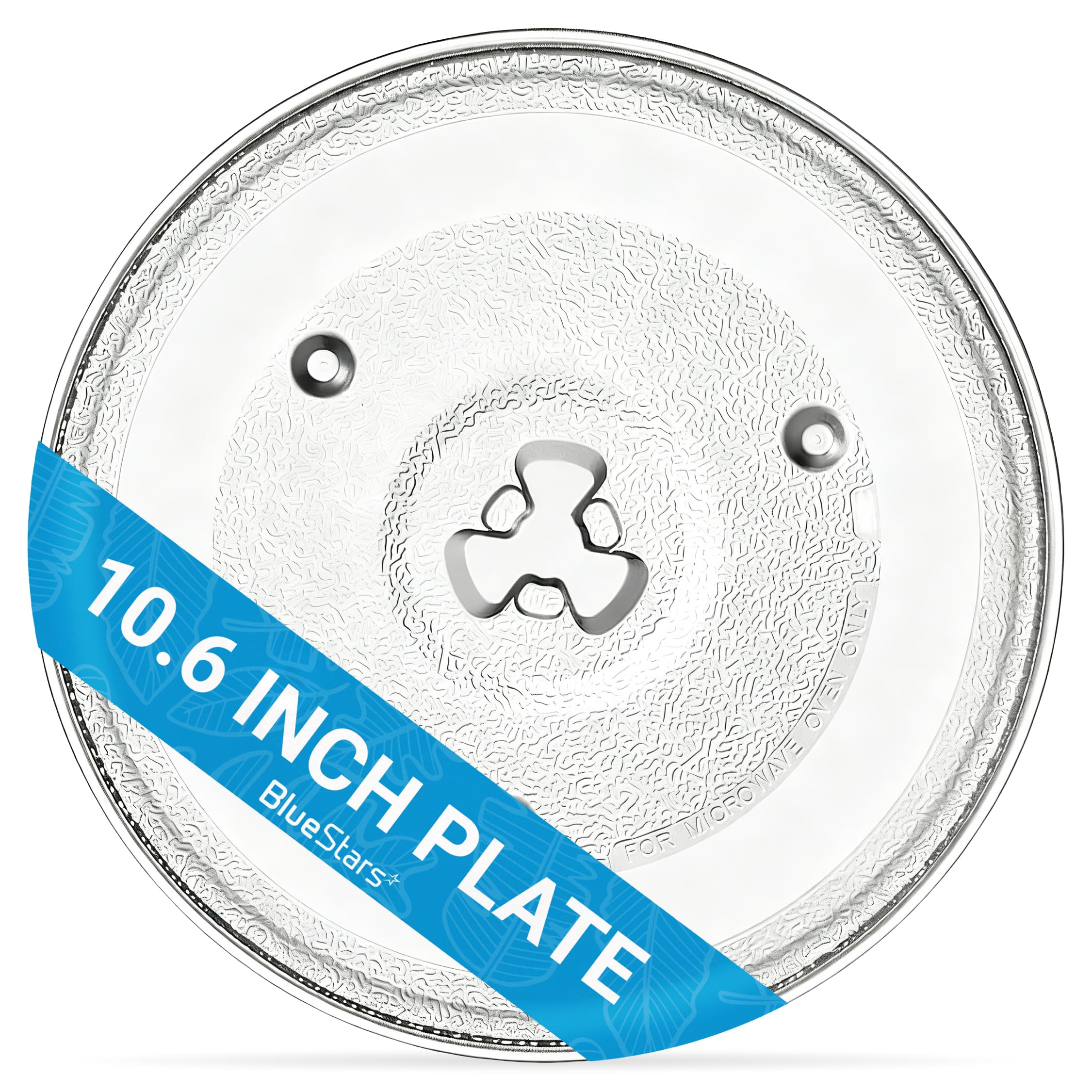 Photo 1 of [2025 Updated] BlueStars Microwave Glass Plate 10.6"/27cm - Replaces GE WB48X26755 WB49X10185 Emerson 252100500497 Whirlpool WPW10551236 - Compatible for Panasonic Toshiba Galanz Farberware Magic Chef