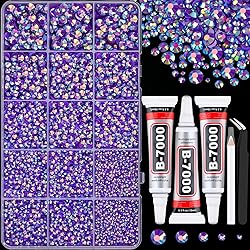 16000Pcs Resin Jelly Rhinestones for Crafting, Dark