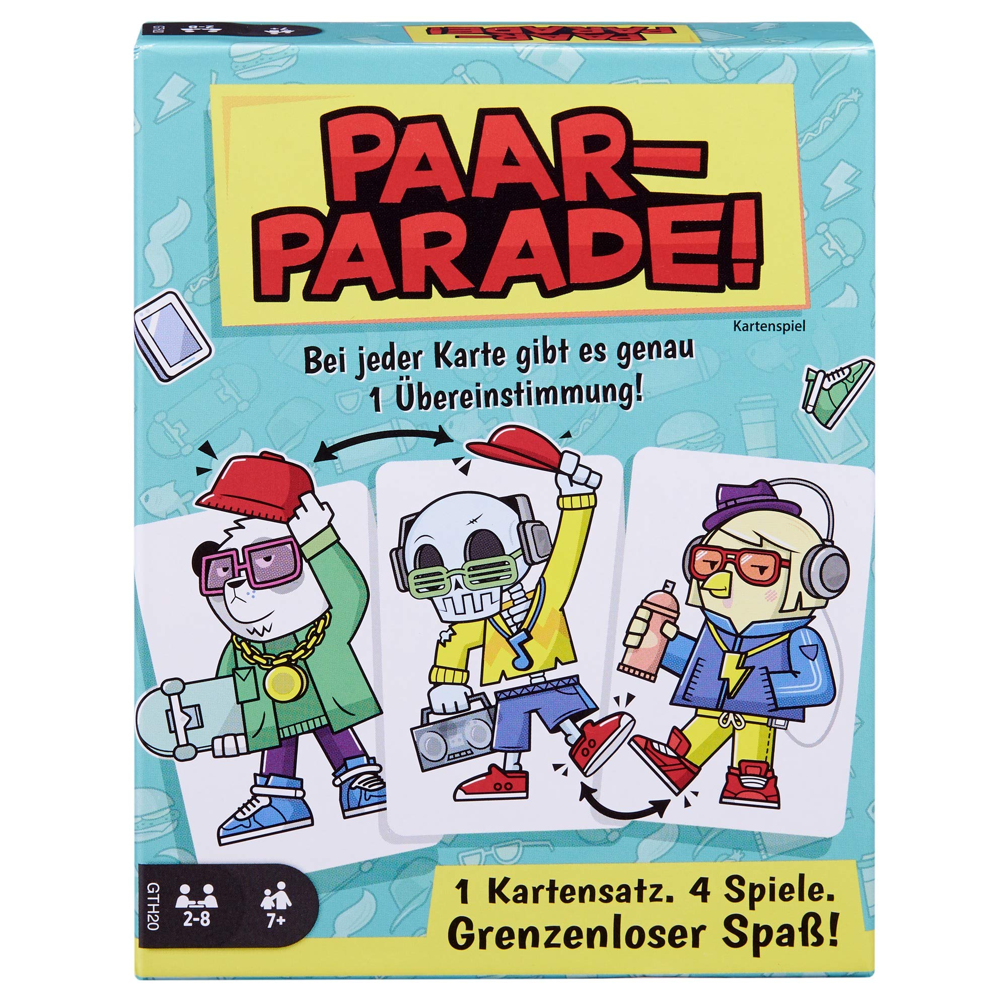 Mattel Games GTH20 Couple Parade Card Game, Board Game, Family Game from 7 Years