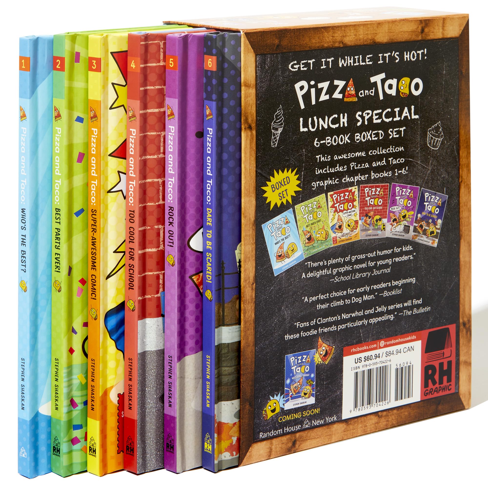 Pizza and Taco Lunch Special: 6-Book Boxed Set: Books 1-6 (A Graphic Novel Boxed Set) Pizza and Taco Lunch Special: 6-Book Boxed Set: Books 1-6 (A Graphic Novel Boxed Set) Pizza and Taco Lunch Special: 6-Book Boxed Set: Books 1-6 (A Graphic Novel Boxed Set) Hardcover