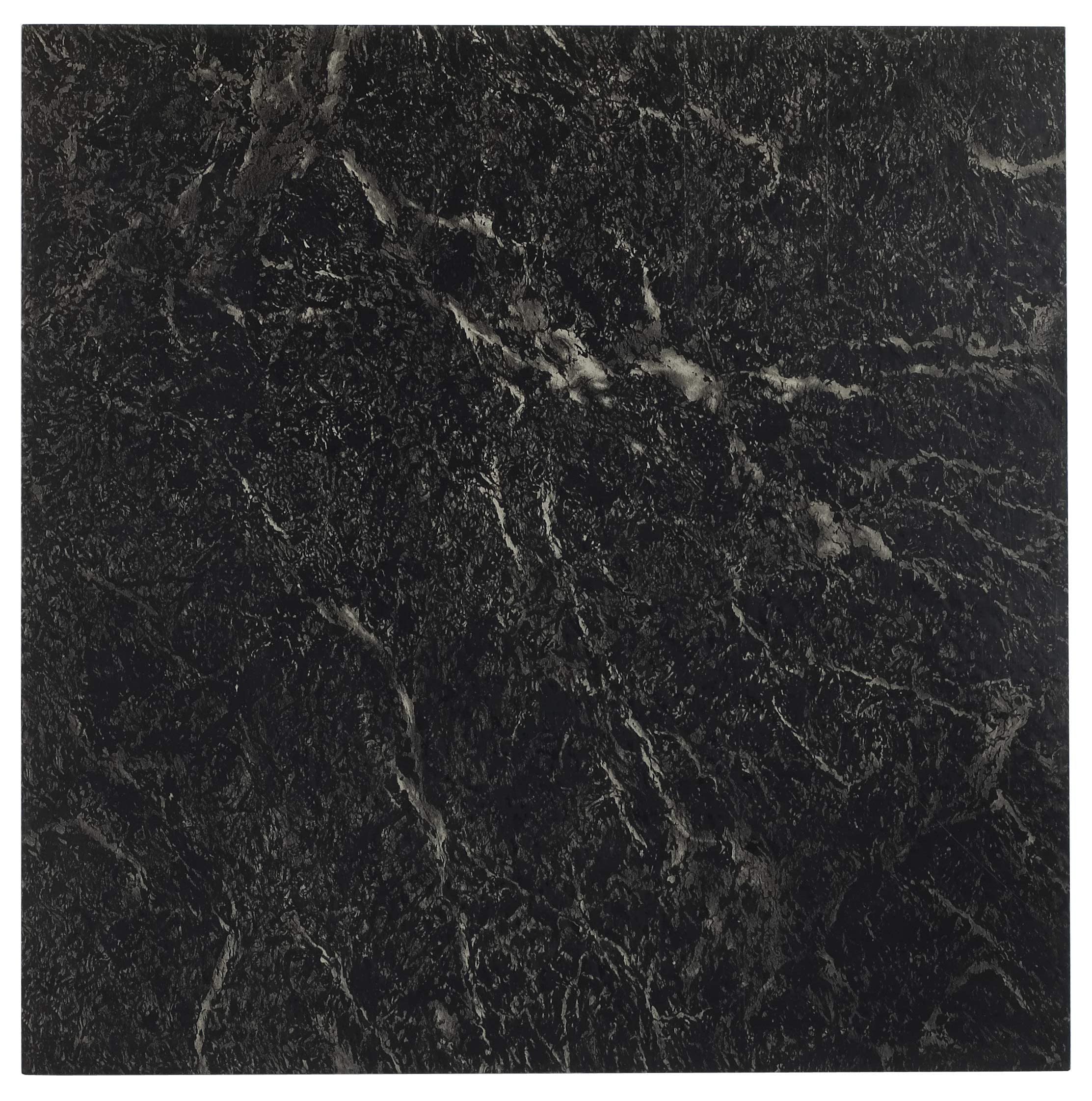 Achim STT1M40920 Floor, Black with White Vein Marble, 20 Tiles