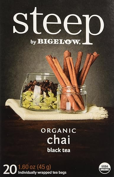 STEEP BY BIGELOW ORGANIC CHAI 20 COUNT ORGANIC...