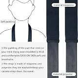 YMTHamaz3 Neoprene Camera Strap Binoculars Neck Sling Adjustable 3.8cm Wide view 3