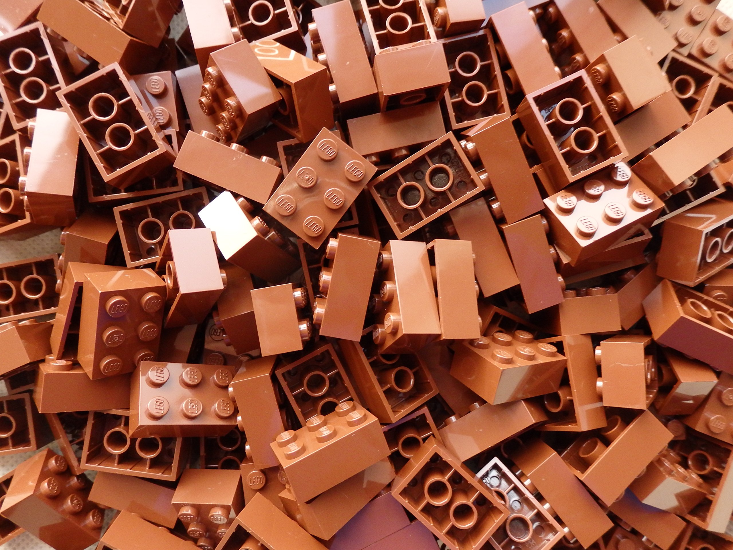 LEGO Bricks: Brown 2x3. Part 3002 (X 25)