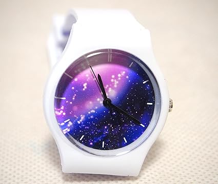 Amazon 流星 ウォッチ 星空 宇宙 柄 の 腕時計 防水 機能 あり
