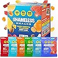 Shameless Snacks Candy Carnival - Healthy Low Sugar Snacks with Pineapple, Mango, Orange, Strawberry & Cola Gummies - Vegan, Gluten-Free, Low-Calorie Candy Variety Pack