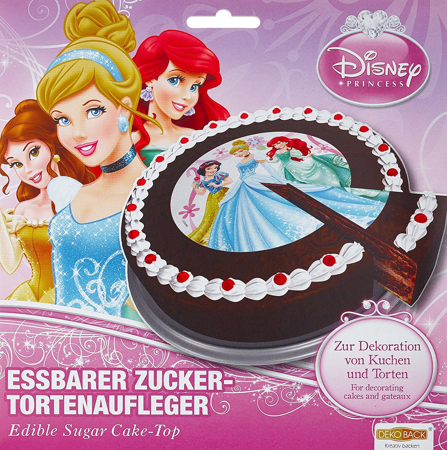Zucker Tortenaufleger Kindergeburtstag backen Torte Kuchen dekorieren Dekoration