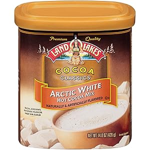 Land O Lakes Canister Hot Cocoa Mix, Arctic White, 14.8 Ounce