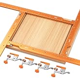 Imbot Router Jig Kit, with 4 Toggle Clamps, Adjustable up to 25 x 21 Inches | Router Templates Guide, Precise Cuts and Grooves, Dual Scale, Aluminum Alloy