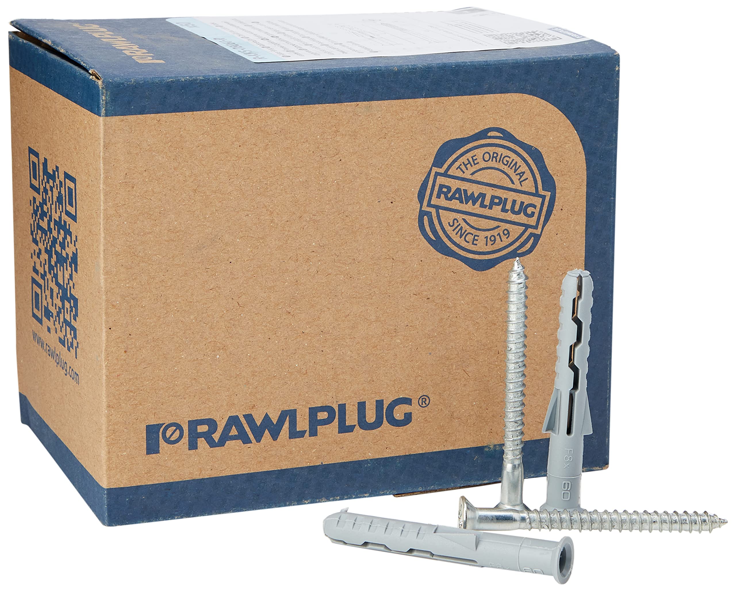 Rawlplug 21 320 Frame Fixings and Screws (Pack of 50) - 8 X 60mm (50 pieces)