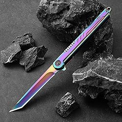 DRACHENADER Tanto Folding Knife for Women and