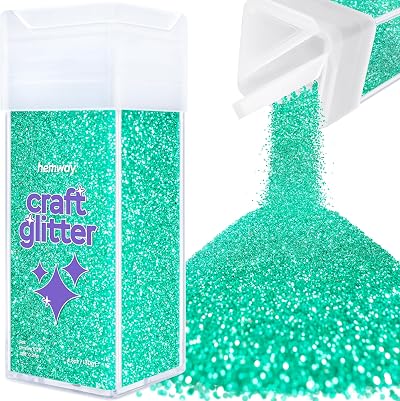Hemway Turquoise Blue Holographic Glitter Ultrafine 130g Shaker