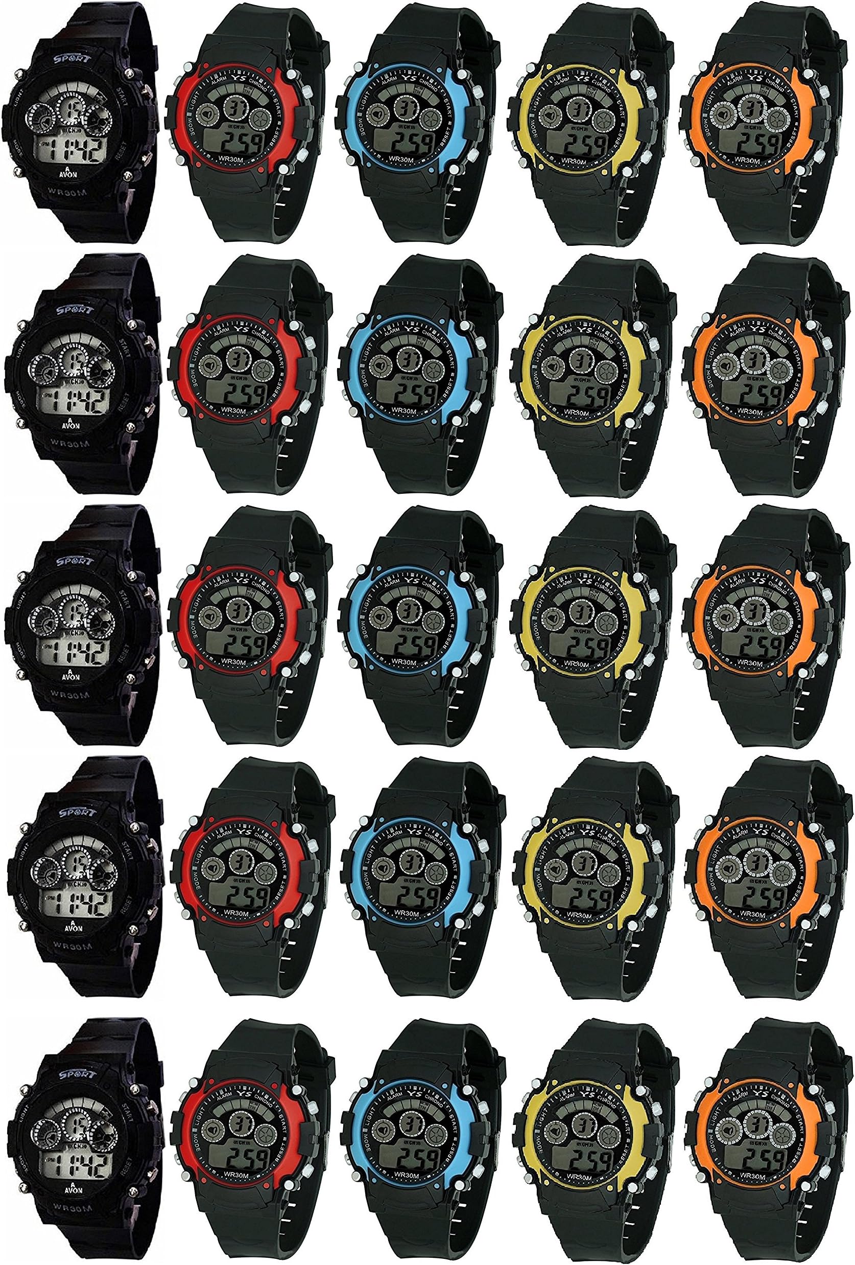 LEMONADEDigital Boys' Watch (Black Colored Strap) (Pack of 25)