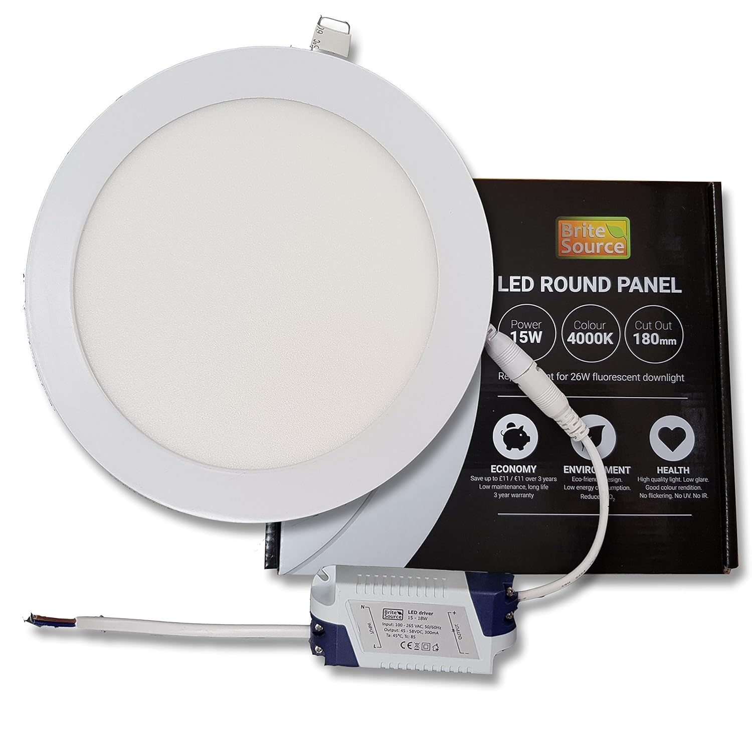 Brite source LED Round Circular Downlight Recessed Ceiling Panel Lights