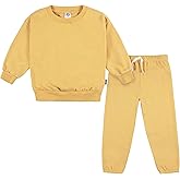 Gerber Baby Girls' Toddler 2-piece Fleece Sweatshirt and Jogger Set