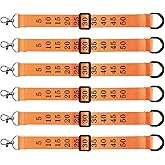 RunNico 3/6 Packs Football Referee Chain Clips-Football Yard Officials Markers-Professional Football Nylon Chain Clip for Men Nylon Head Linesman Umpire
