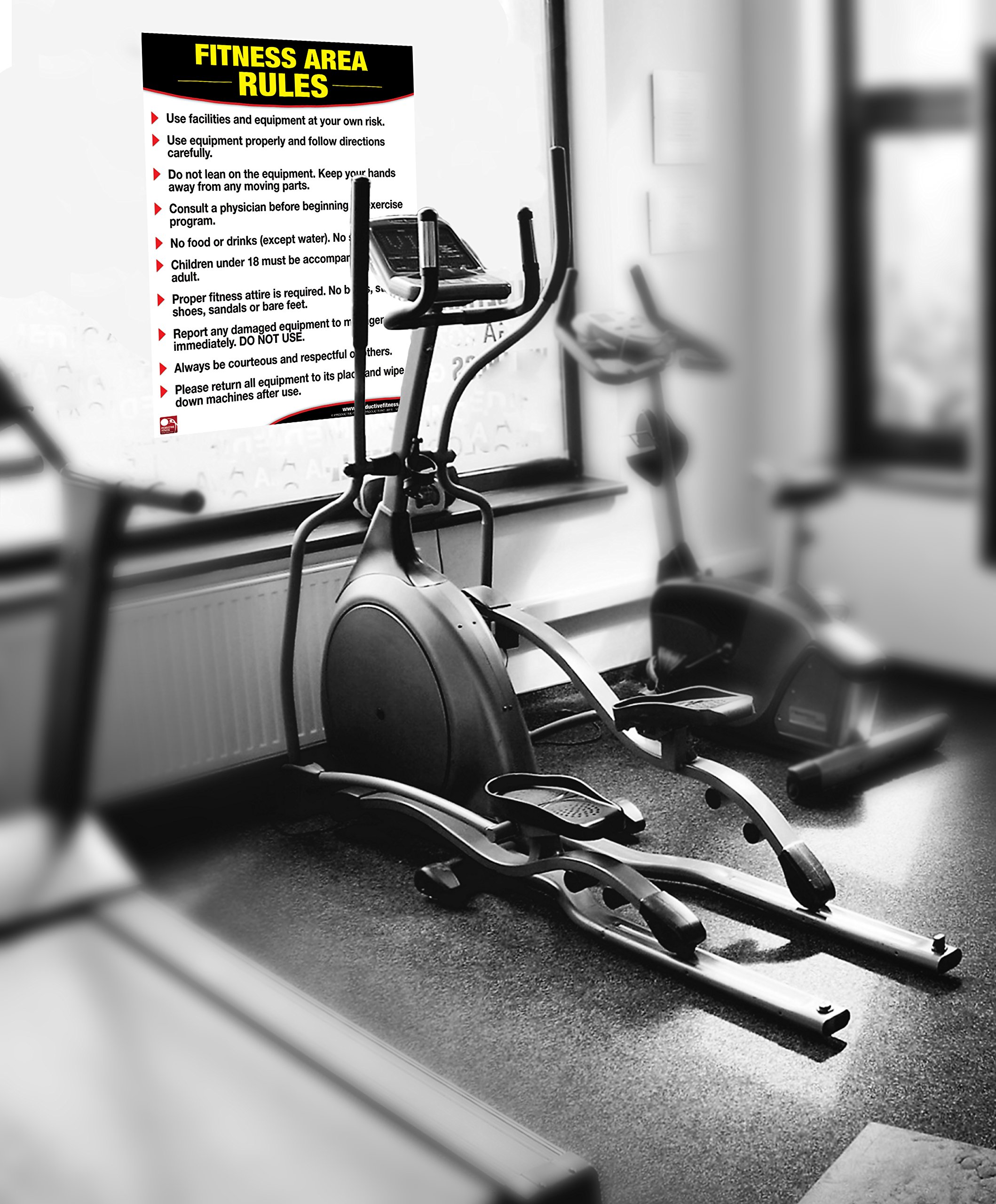 Fitness Area Rules Poster/Chart: Gym Safety Rules Poster, Rules Chart ...