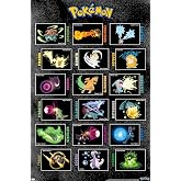 Pok&eacute;mon - Moves Grid Wall Poster, 34L" x 22.4W", Unframed Version