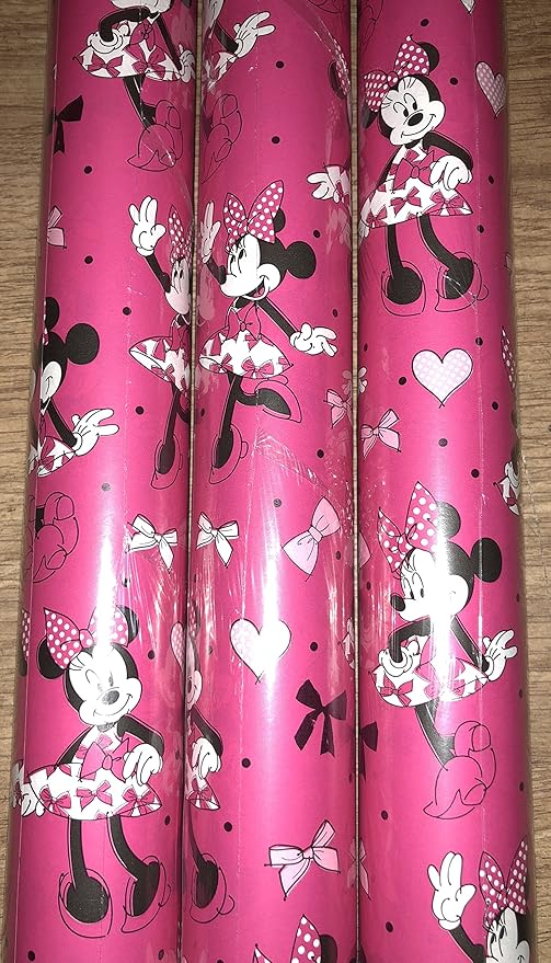 Disney Minnie Mouse Wrapping Paper Gift Wrap Wrapping 3x2 Meter Amazon