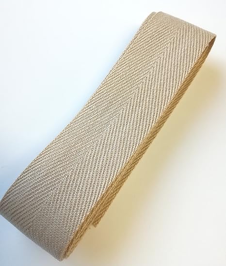 Amazon アクリル 綾テープ 持ち手テープ バッグの縁取りテープなどに 1mm厚約38mm巾 ベージュ 2m 7609 23 手芸用布ベルト テープ 通販