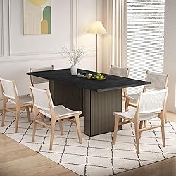 78 Inch Dining Table for 6 8 10, Modern Farmhouse