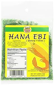 Family Hana Ebi Shrimp Flakes, Green, 0.6 Ounce (Pack of 12)