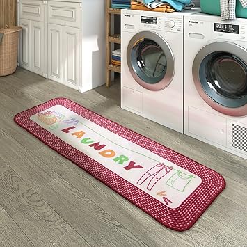 Amazon Com Lifewit Laundry Runner Rug Decorative Non Slip