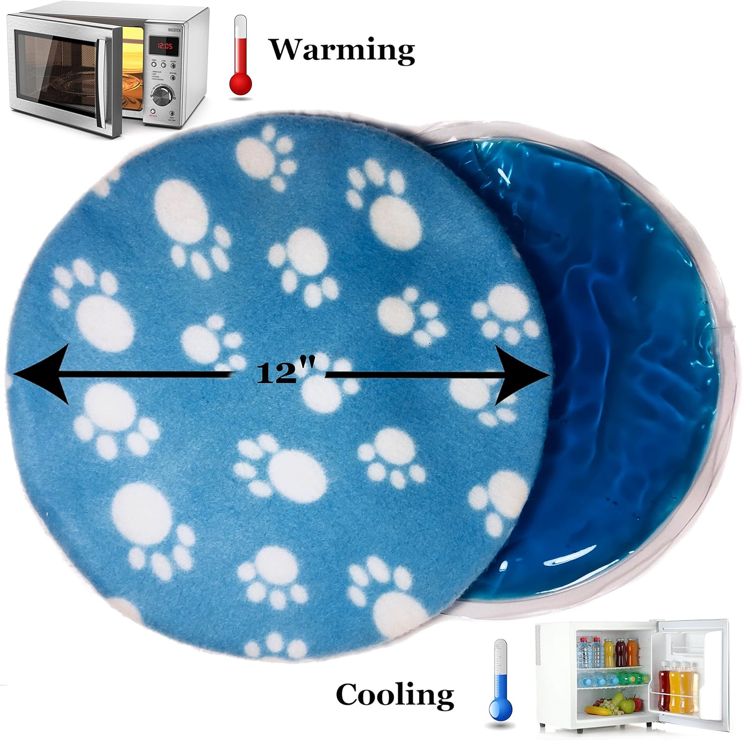 Pet Fit For Life Snuggle Soft Cooling and Microwave Heating Gel Pad Safe for Cats, Dogs and All Pets : Pet Supplies