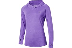 Willit Women's UPF 50+ Sun Protection Hoodie SPF Shirt Long Sleeve Hiking Fishing Outdoor Shirt Lightweight Hoodie