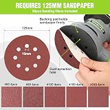 WORKPRO Orbital Sander 300W 125mm 6 Speed 13000 RPM with Dust Box view 3