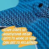 STAR SPLASH Hot Tub Scum Absorber Stars 3D Honeycomb Sponges 2 Pack 10x10 In view 6