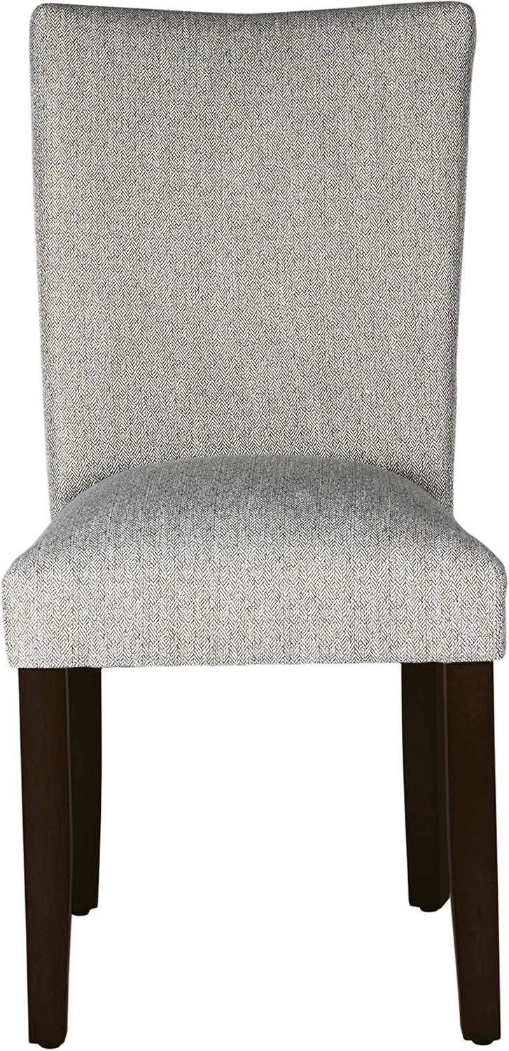 HomePop Parsons Classic Upholstered Accent Dining Chair, Single Pack, Light Grey: Furniture & Decor
