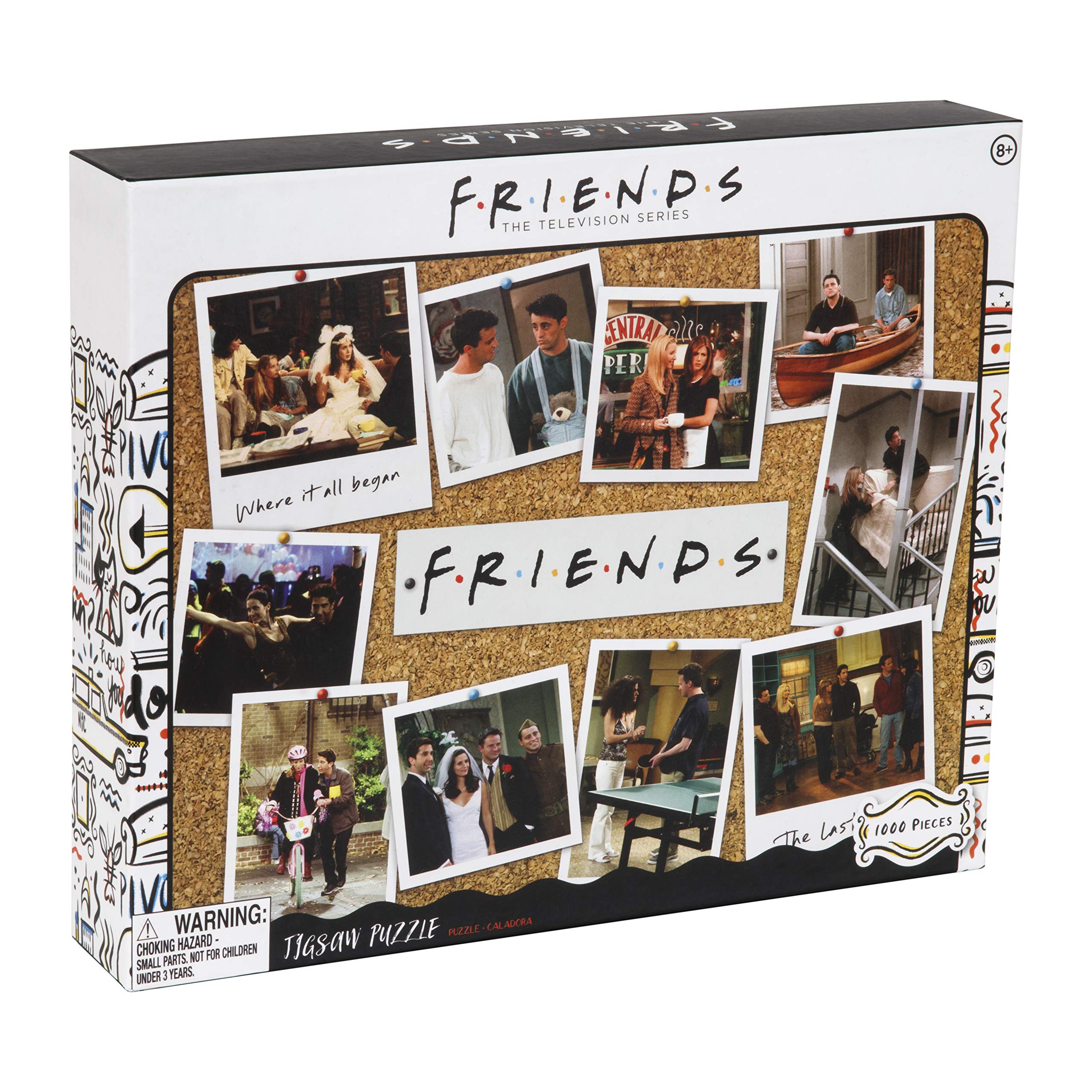 FRIENDS 1000pc Jigsaw Puzzle - Officially Licensed Merchandise, Picture Featuring Iconic Scenes From TV Show, Game Night Gift for Fans | Paladone