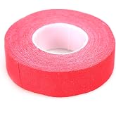 LEONARK Fencing Foil Blade Protective Tape - Red 10M (32.8ft) Durable Fabric Tape for Foil Sword Maintenance, 2cm (0.8in) Width, 7.5cm (3in) Roll Diameter